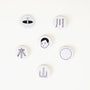 Button mit Nadelverschluss | Noritake-Knopf-Knopf-Insight Boy-Tokoro