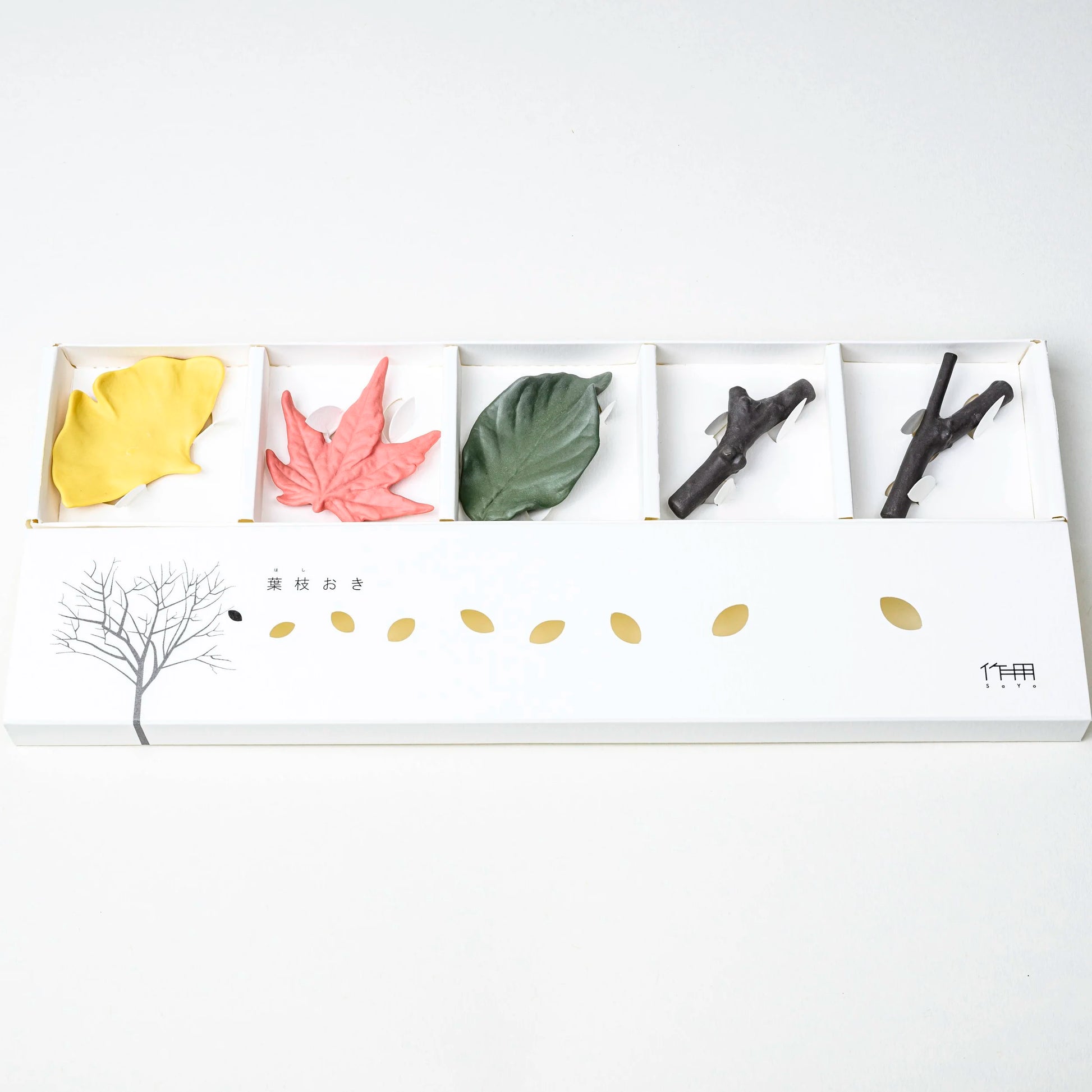 'Blatt & Zweig' Stäbchenhalter-Set | Ceramic Japan-Ceramic Japan-Tokoro