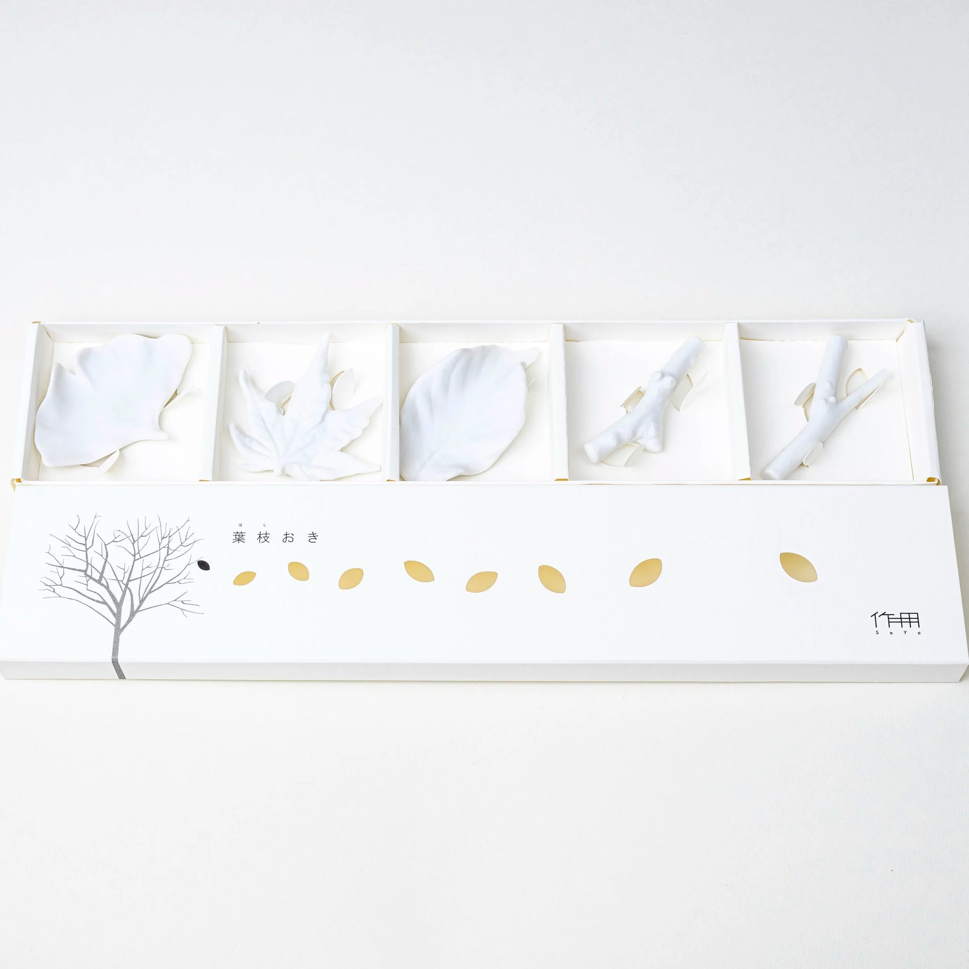 'Blatt & Zweig' Stäbchenhalter-Set | Ceramic Japan-Ceramic Japan-Tokoro