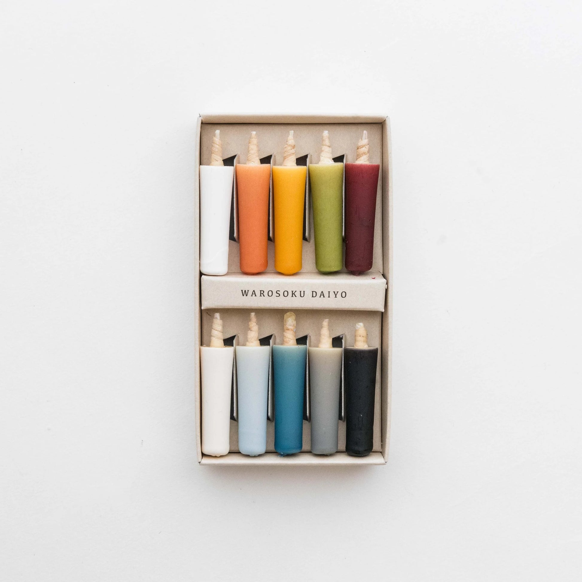 Mini-Kerzenset mit Keramikstand 'Earth Colors' | Daiyo-Daiyo-Tokoro