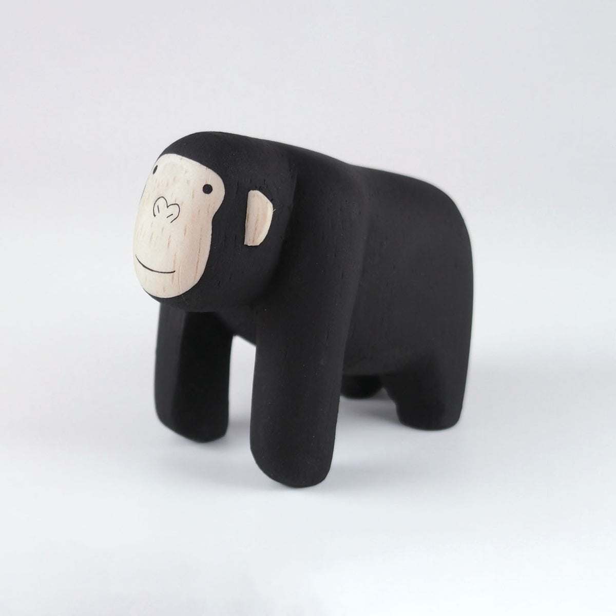 Holz-Tierfigur Gorilla | T-Lab-Holztier-Tokoro-
