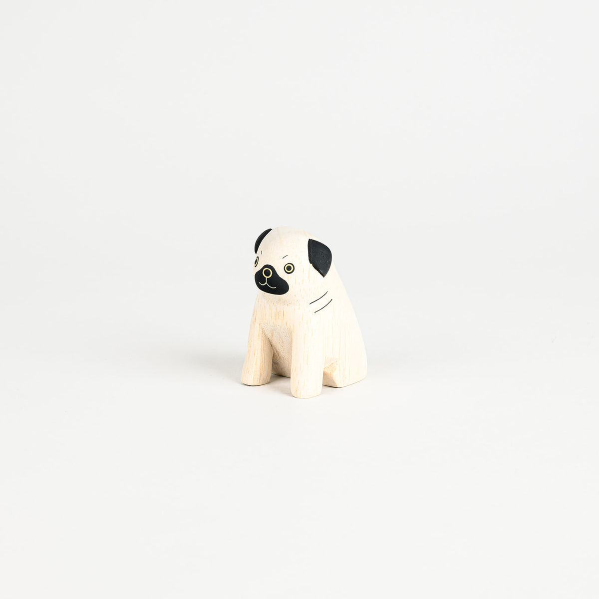 Holz-Tierfigur Mops | T-Lab-Holztier-Tokoro-