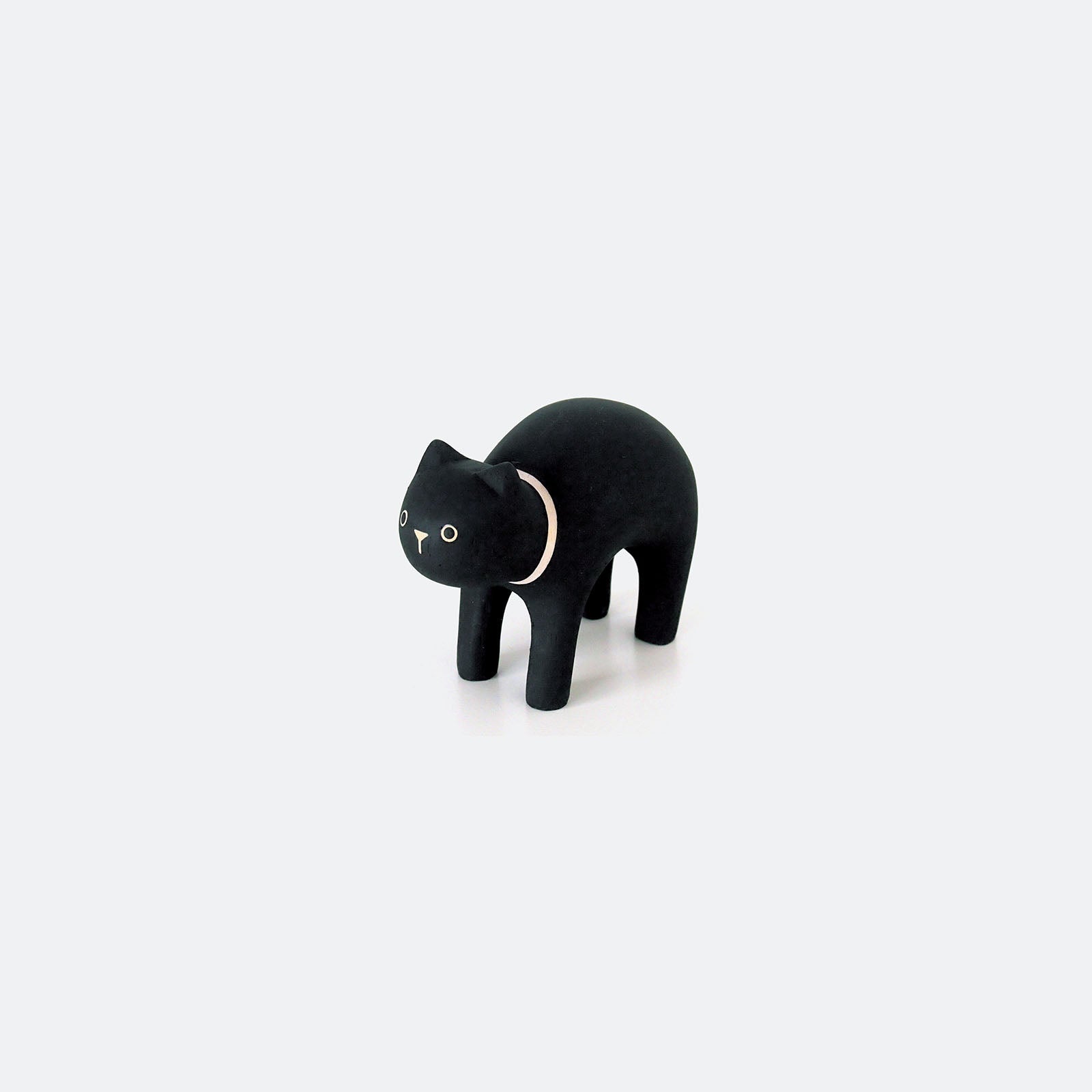 Holz-Tierfigur Schwarze Katze | T-Lab-T-Lab-Tokoro