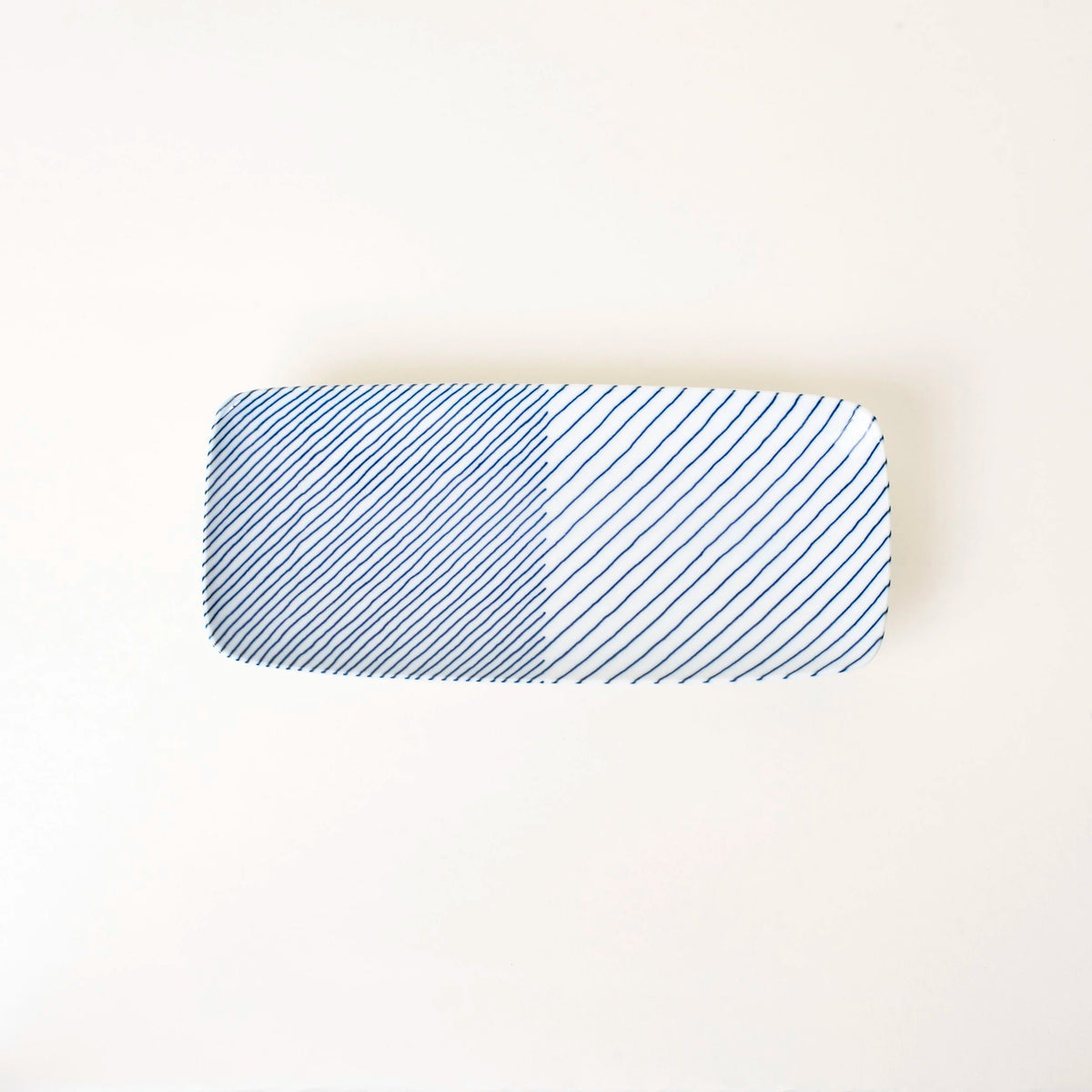 Kasanejima Teller-Serie | Hakusan Porcelain-Hakusan Porcelain-Rechteckig 11.5 x 25.5 cm-Tokoro