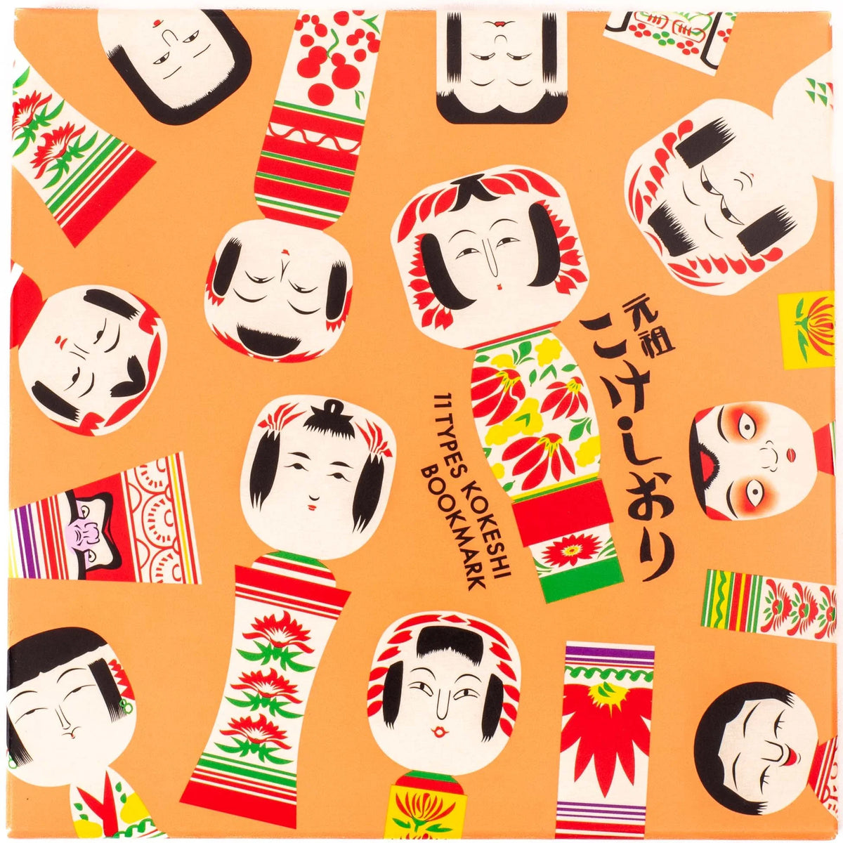 Kokeshi Buchzeichen-Set-Cochae-Tokoro