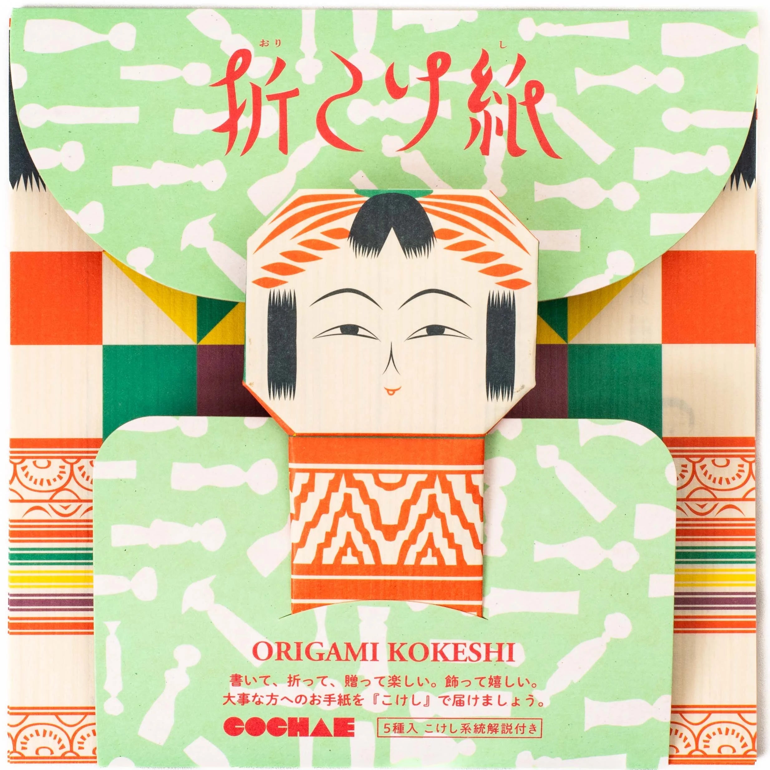 ORIKOKESHI - Kokeshi Origami-Set-Cochae-Tokoro