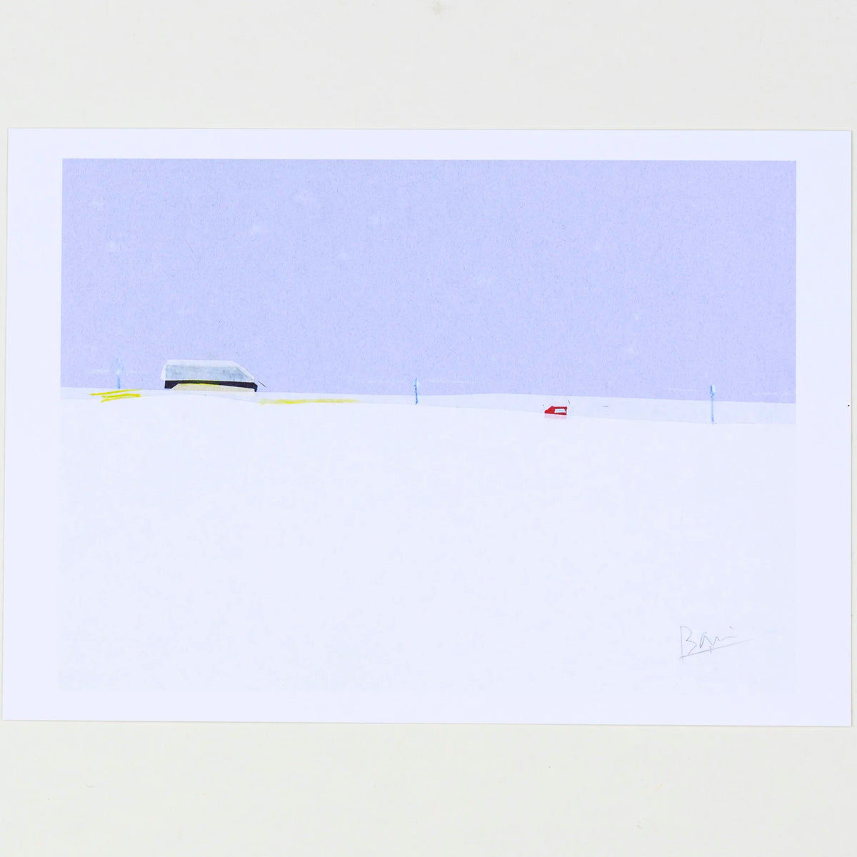 Postkarte 'Snowy Road' | Taku Bannai-Taku Bannai-Tokoro
