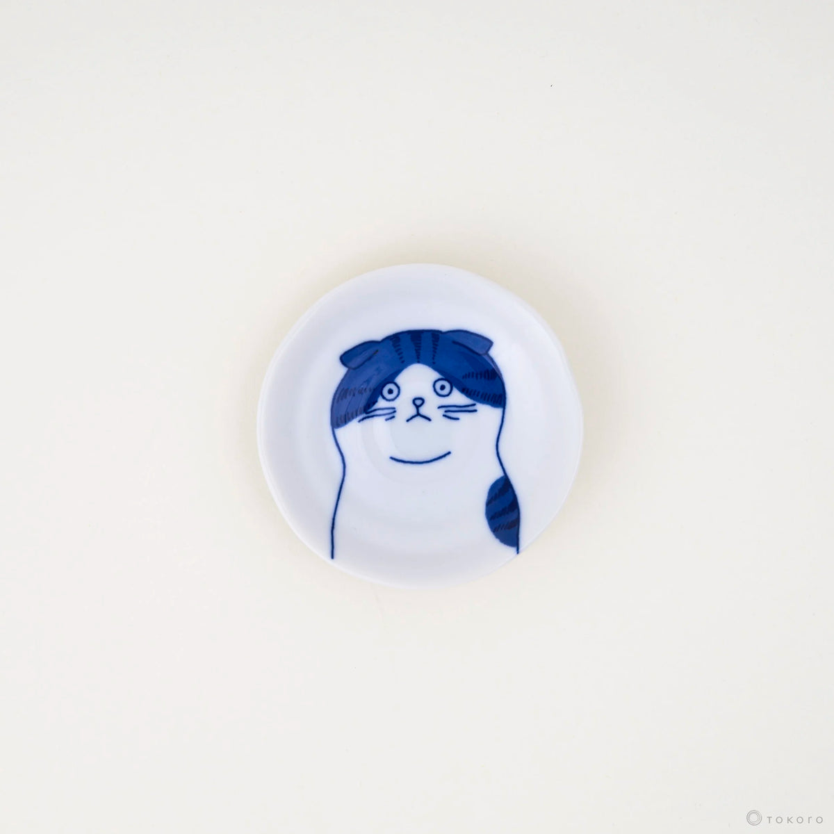 Shichita Katzenteller - Cat Plate | 10 cm-YAMAKATSU MINOTOEN-Scottish-Tokoro