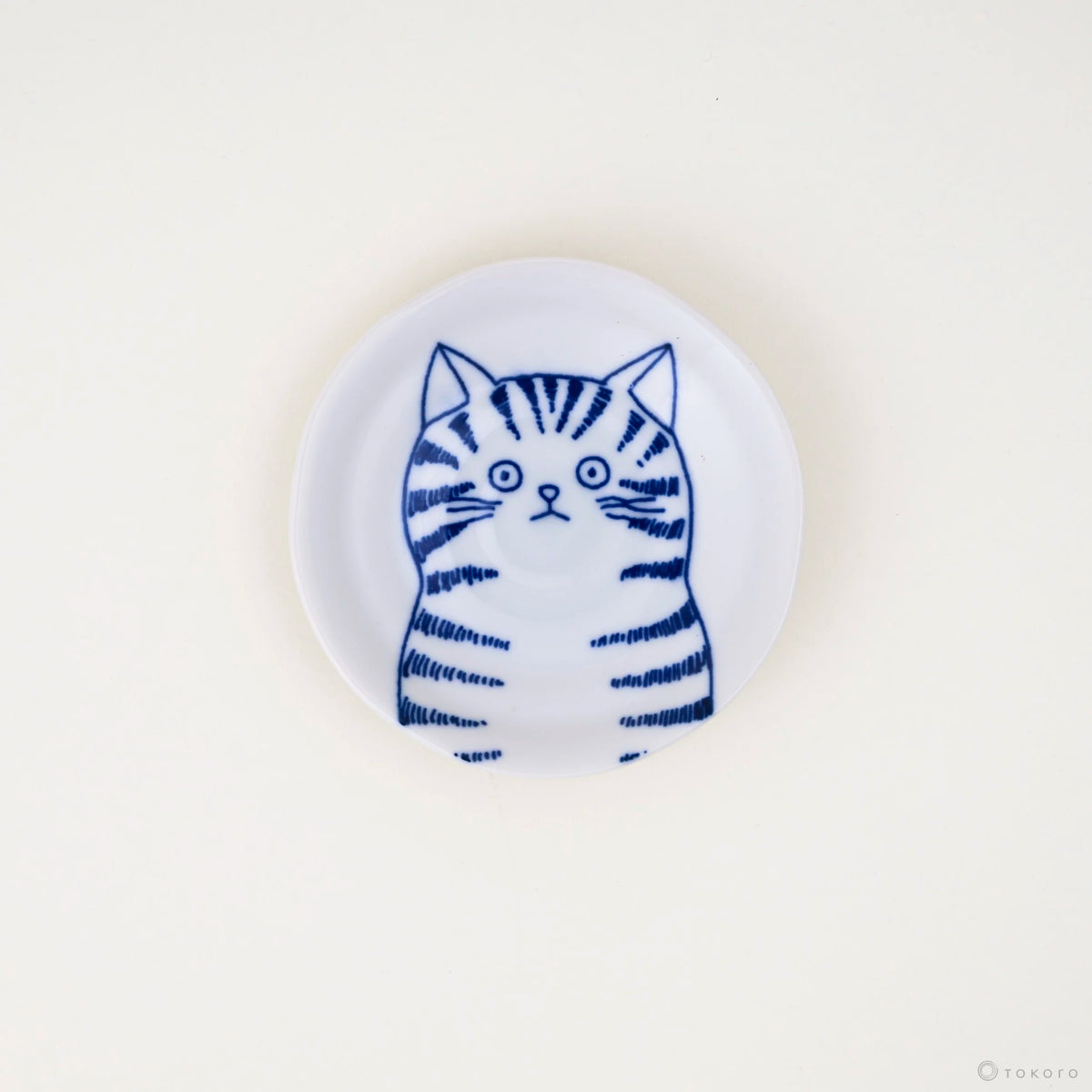 Shichita Katzenteller - Cat Plate | 12 cm-YAMAKATSU MINOTOEN-Dora-Tokoro