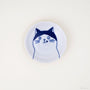 Shichita Katzenteller - Cat Plate | 12 cm-YAMAKATSU MINOTOEN-Nora-Tokoro