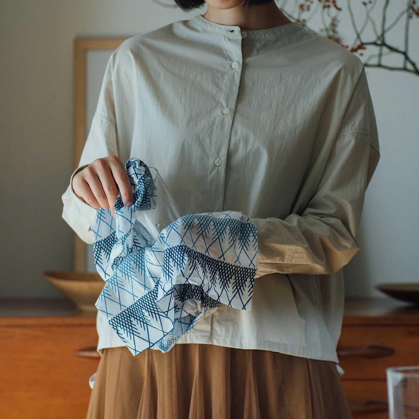 Tenugui Handtuch - Herringbone | Kamawanu-Kamawanu-Tokoro