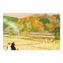 Tabineko Postkarte - Herbst: Herbstwald-Active-Tokoro