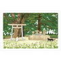 Tabineko Postkarte - Sommer: Torii-Active-Tokoro