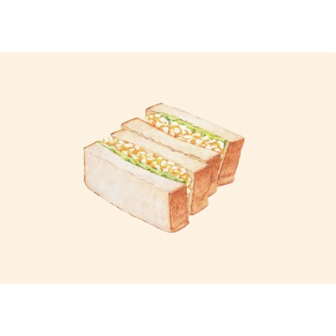 Postkarte 'Tamago Sando' | Megumi Sasaki-Megumi Sasaki-Tokoro