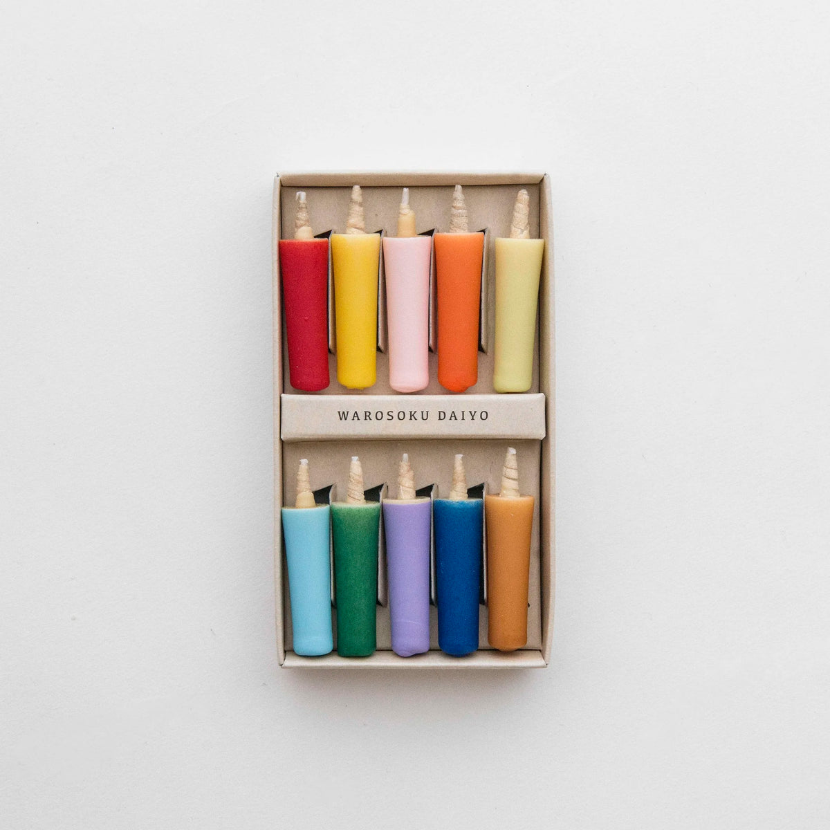 Mini-Kerzen aus Reiswachs 'Vivid Colors' | Daiyo-Daiyo-Tokoro