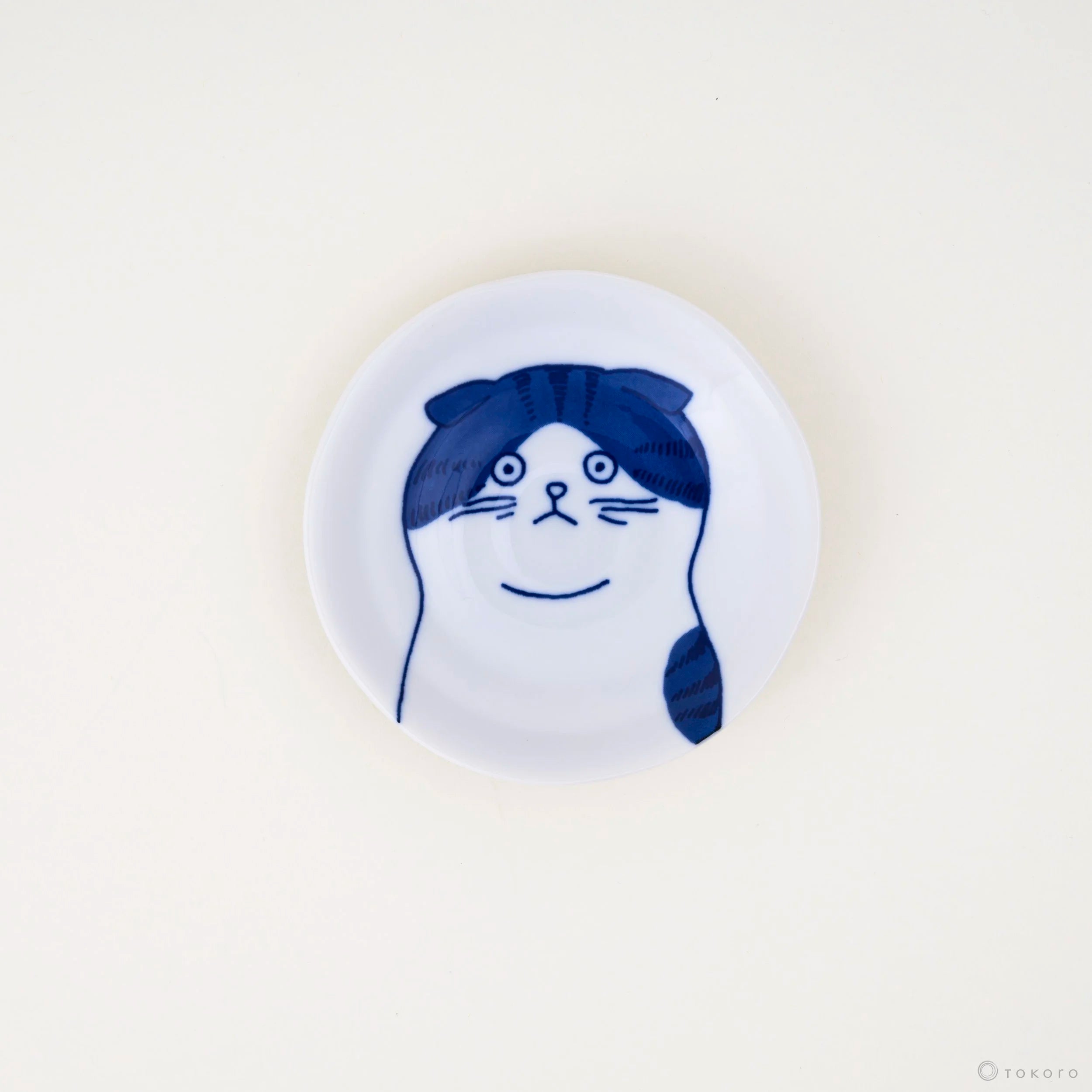 Shichita Katzenteller - Cat Plate | 12 cm-YAMAKATSU MINOTOEN-Scottish-Tokoro