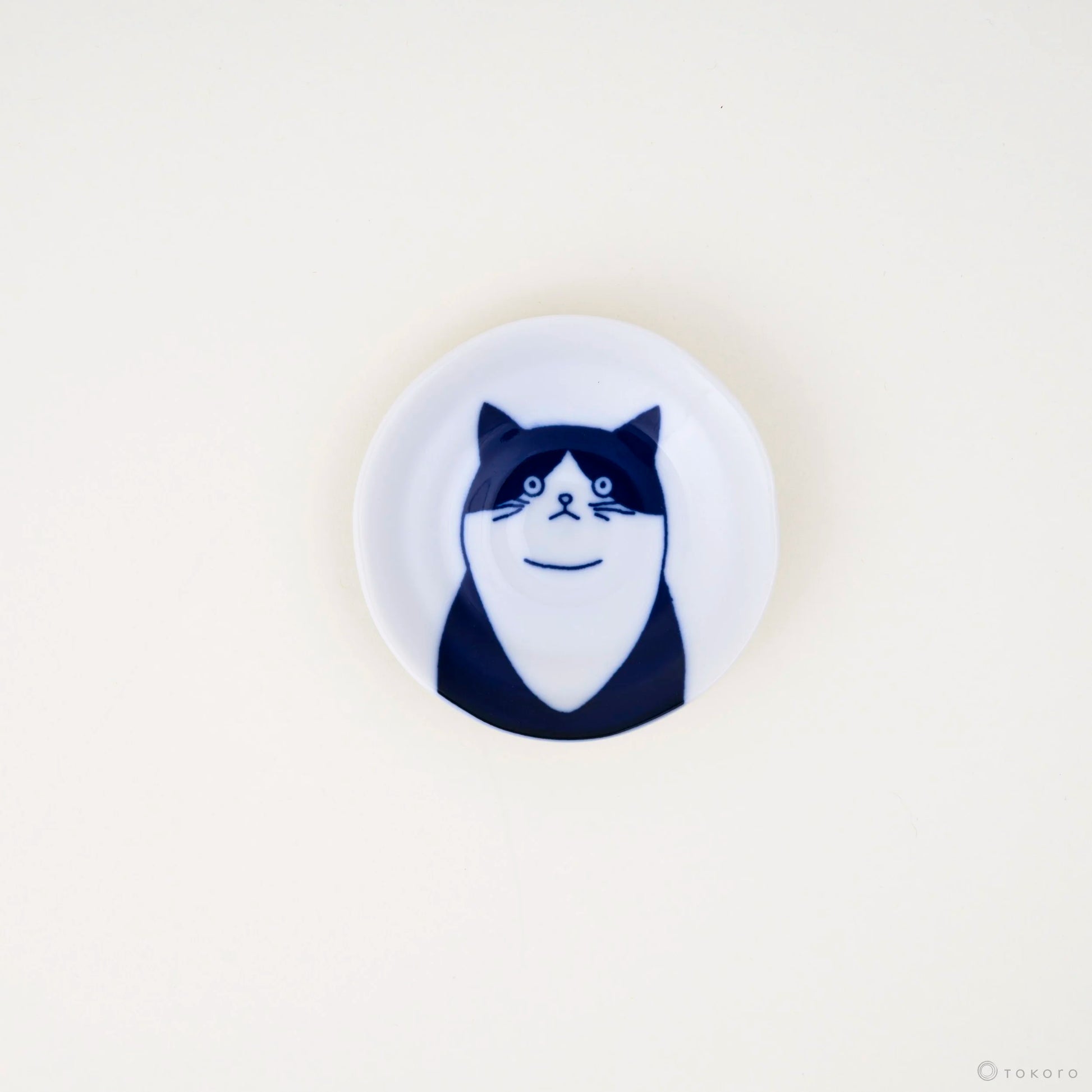 Shichita Katzenteller - Cat Plate | 10 cm-YAMAKATSU MINOTOEN-Hachiware-Tokoro