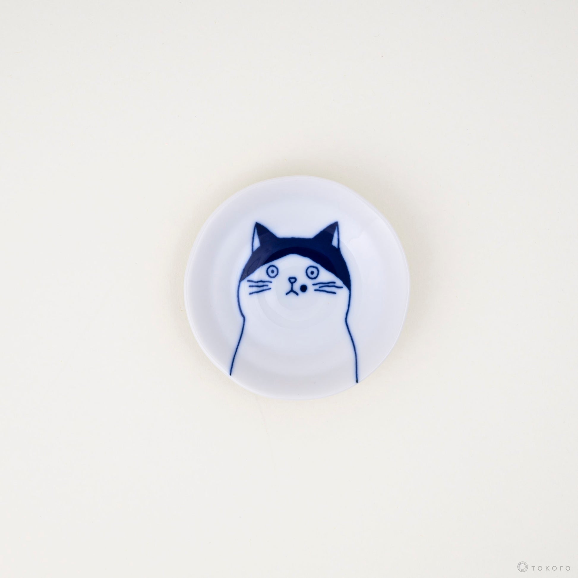 Shichita Katzenteller - Cat Plate | 10 cm-YAMAKATSU MINOTOEN-Nora-Tokoro
