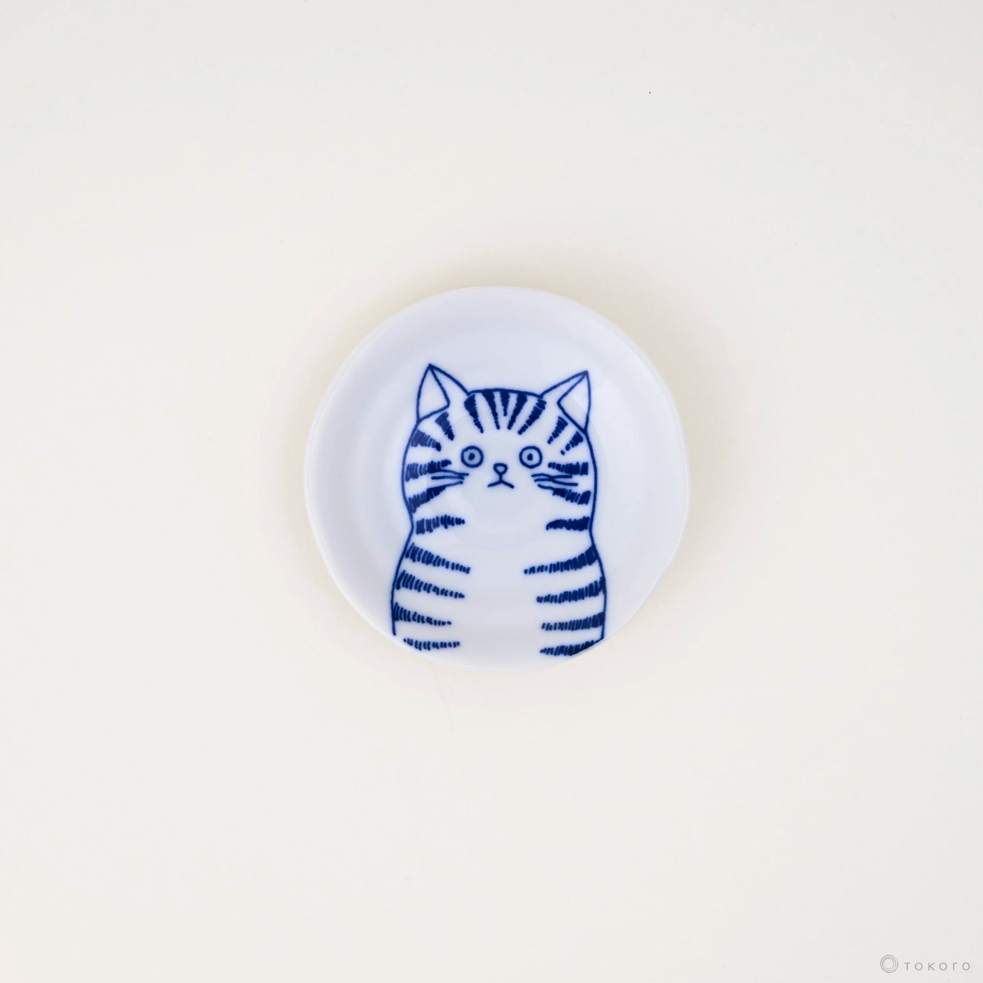 Shichita Katzenteller - Cat Plate | 10 cm-YAMAKATSU MINOTOEN-Dora-Tokoro