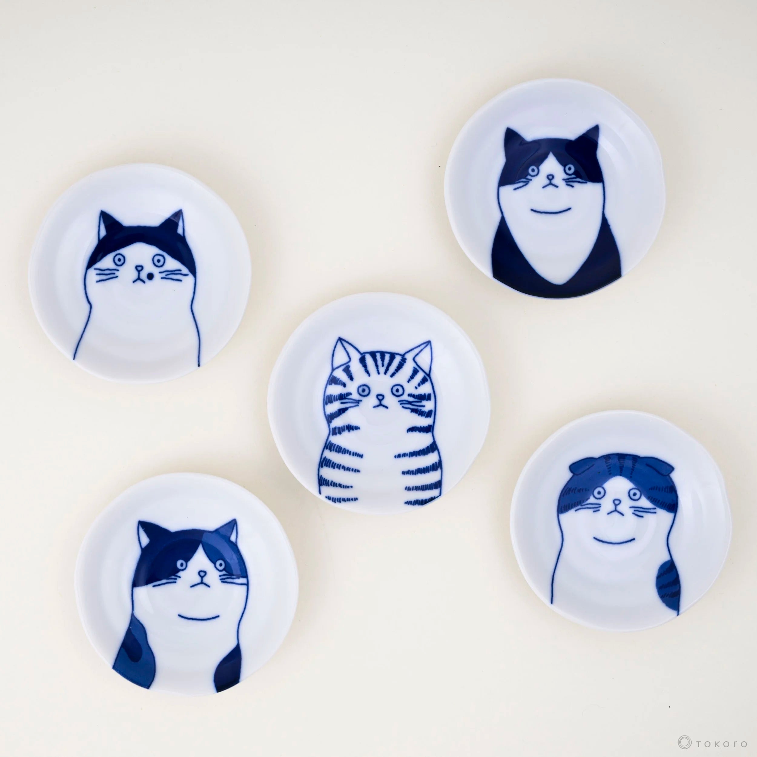 Shichita Katzenteller - Cat Plate | 10 cm-YAMAKATSU MINOTOEN-Tokoro