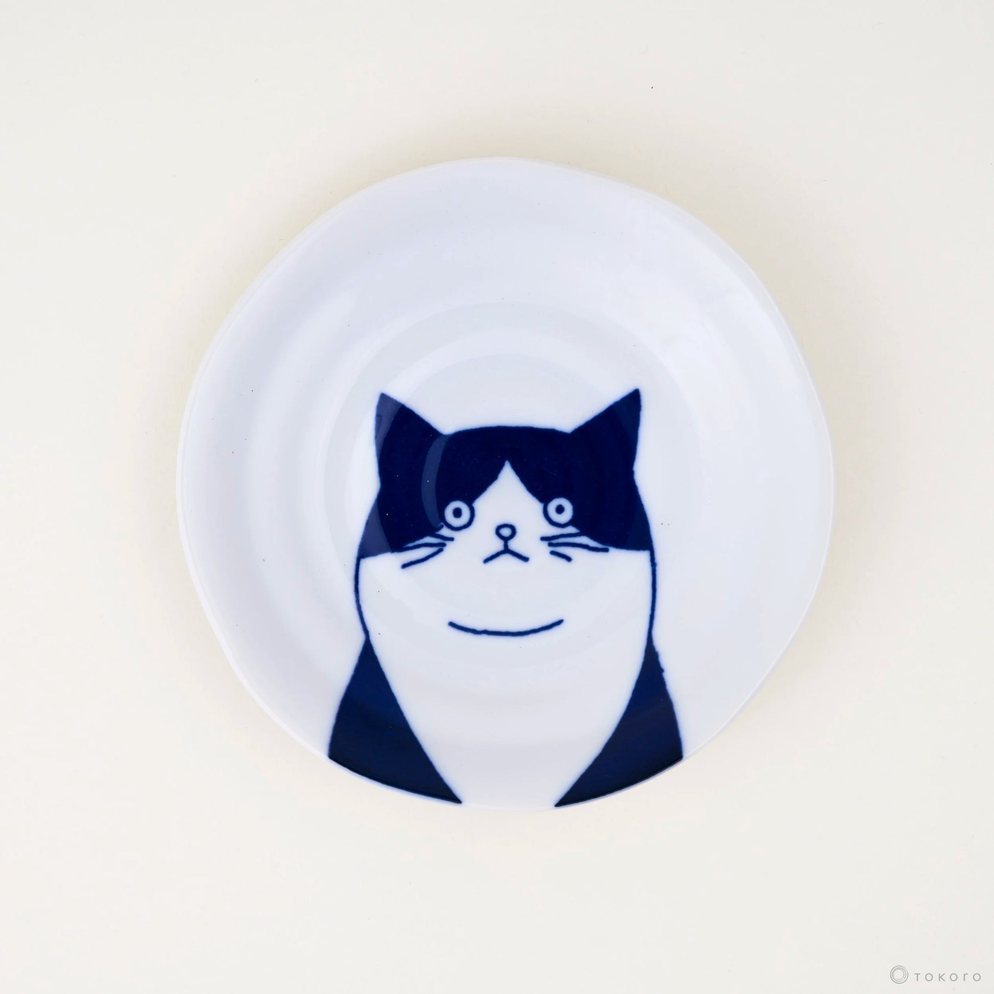 Shichita Katzenteller - Cat Plate | 16 cm-YAMAKATSU MINOTOEN-Hachiware-Tokoro