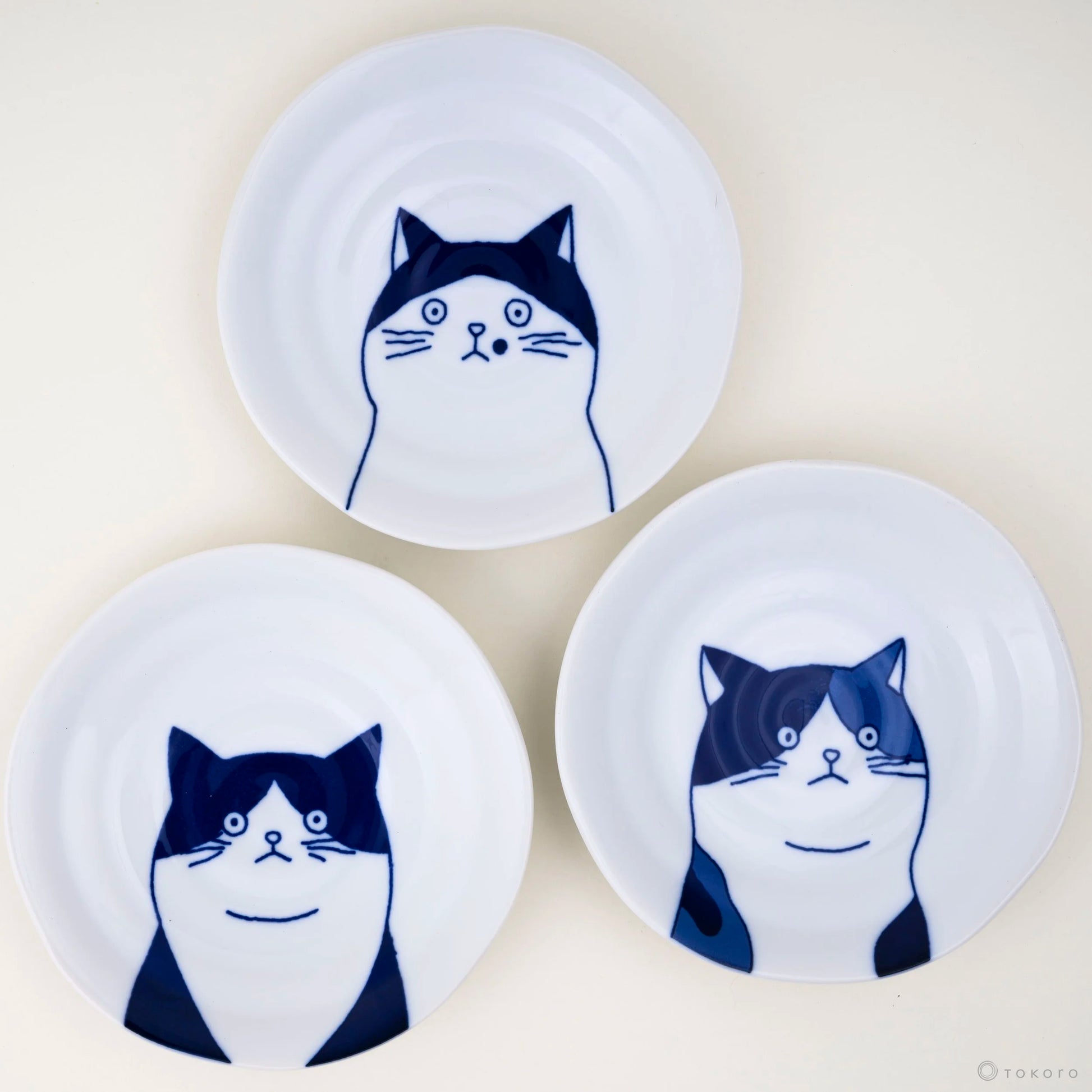 Shichita Katzenteller - Cat Plate | 16 cm-YAMAKATSU MINOTOEN-Tokoro