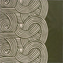 Wasserabweisendes und wendbares Furoshiki L 'Knot' Schwarz/Kaki - Isa Monyo | Musubi-Musubi-Tokoro