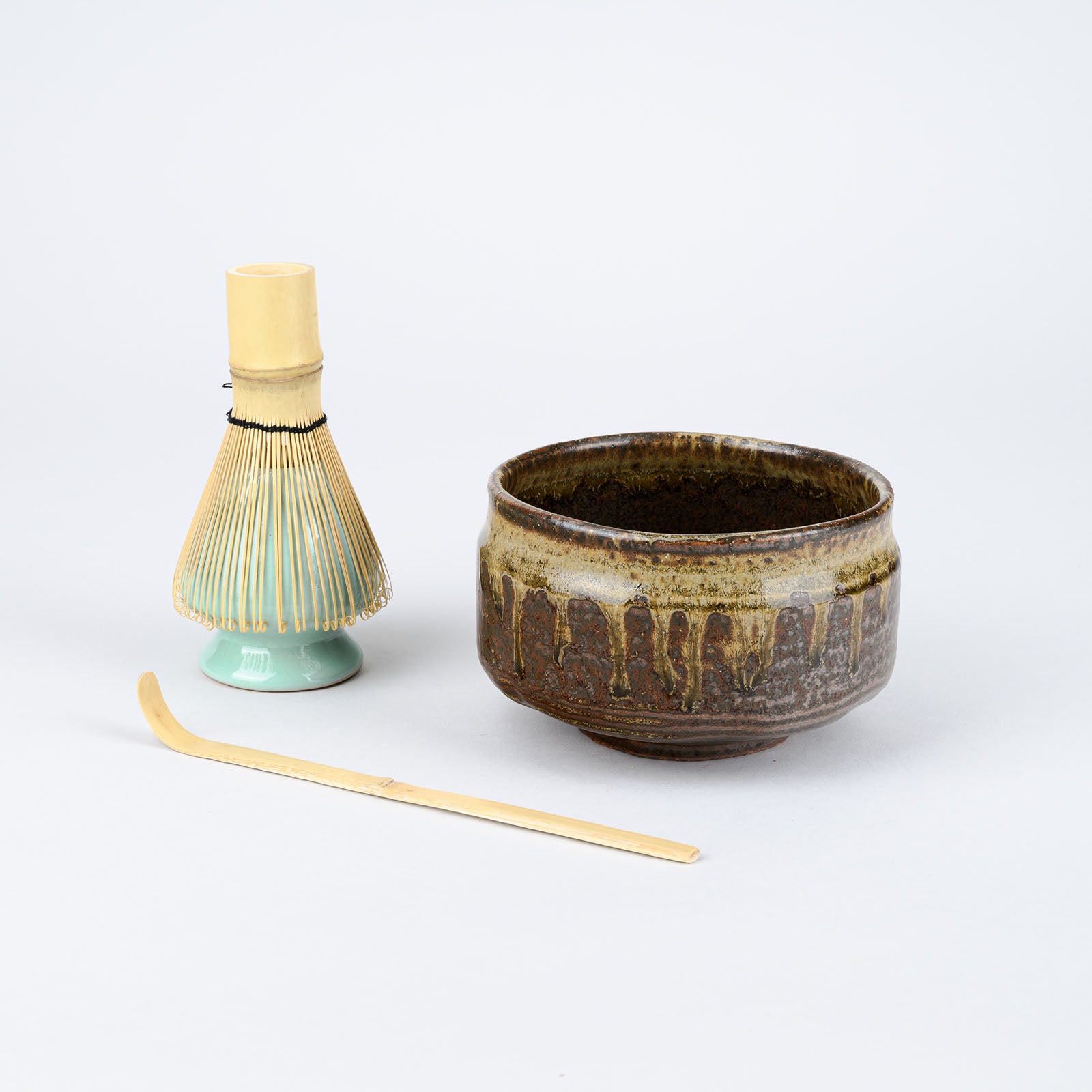 Bizen-Nagashi Chawan (Matcha-Schale), Mino-Keramik | Touga