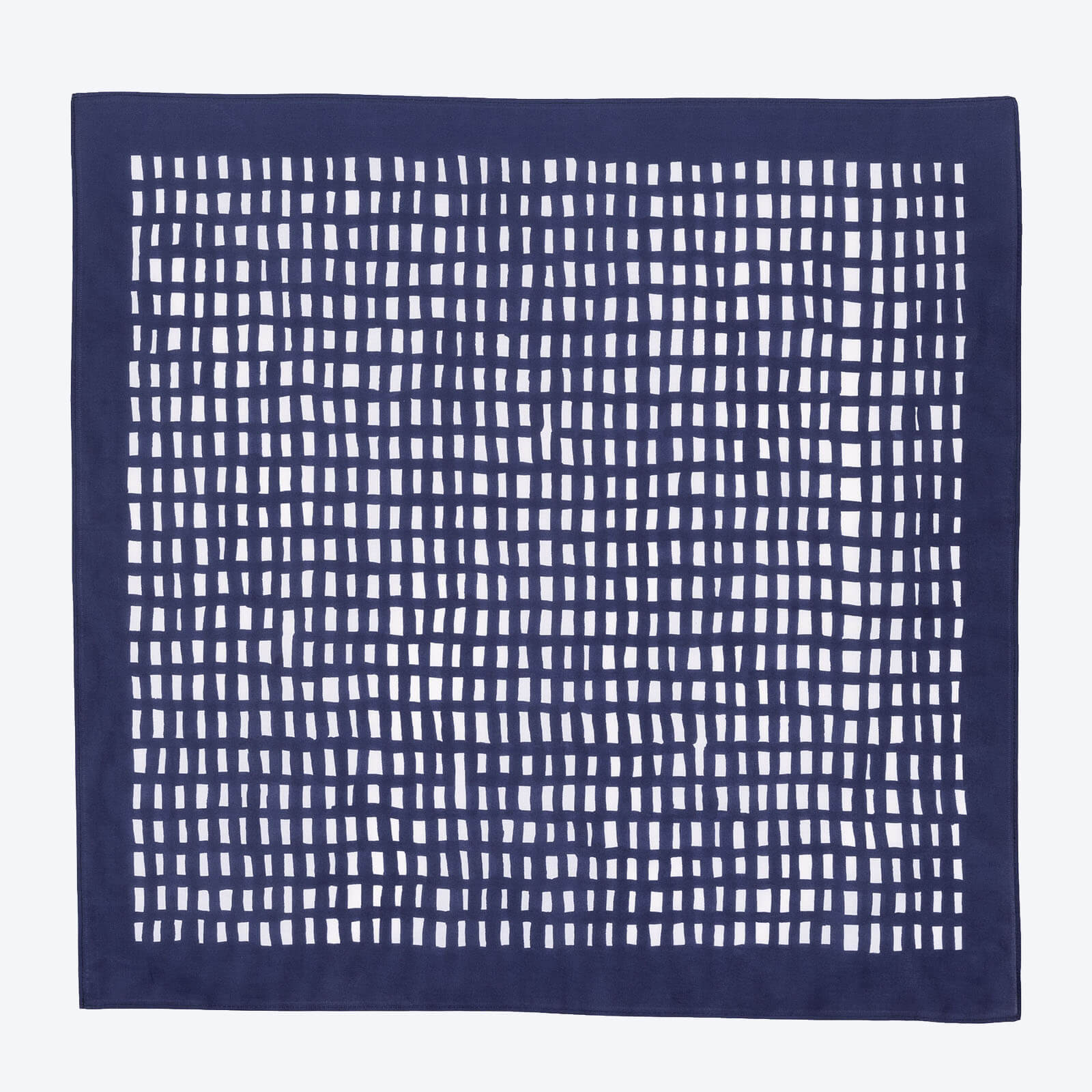 Furoshiki M 'Sora Check' Navy - minä perhonen | Musubi