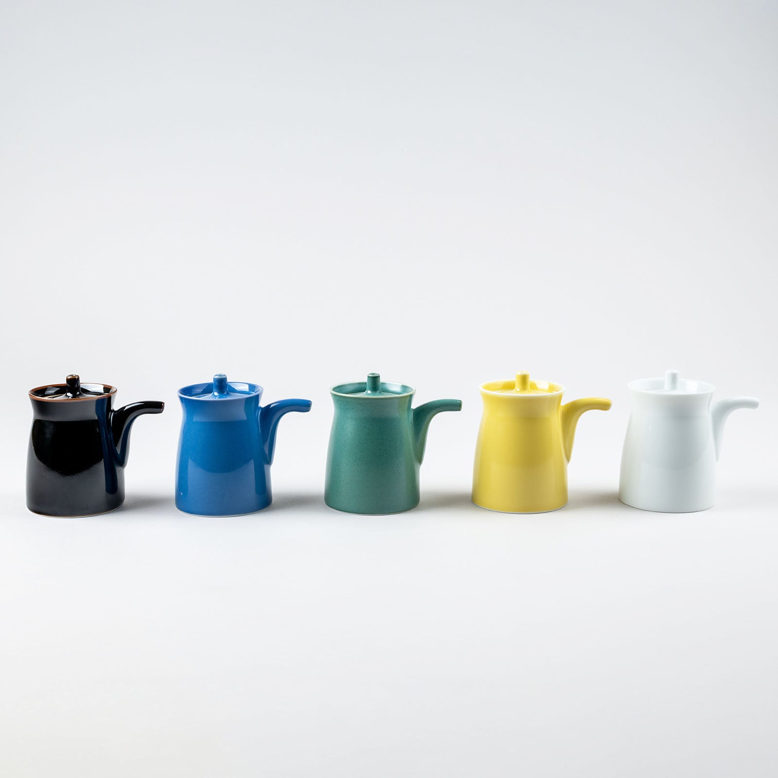Pichet de sauce soja de type G vert | Porcelaine Hakusan 