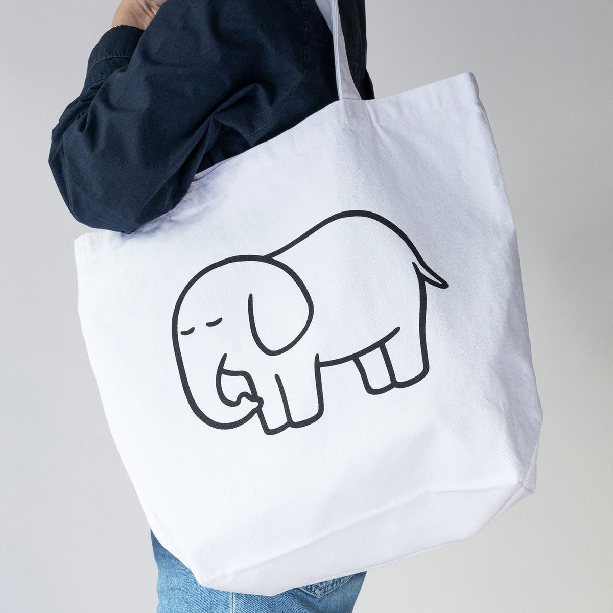 Tote Bag L 'Sleep Elephant' | Noritake