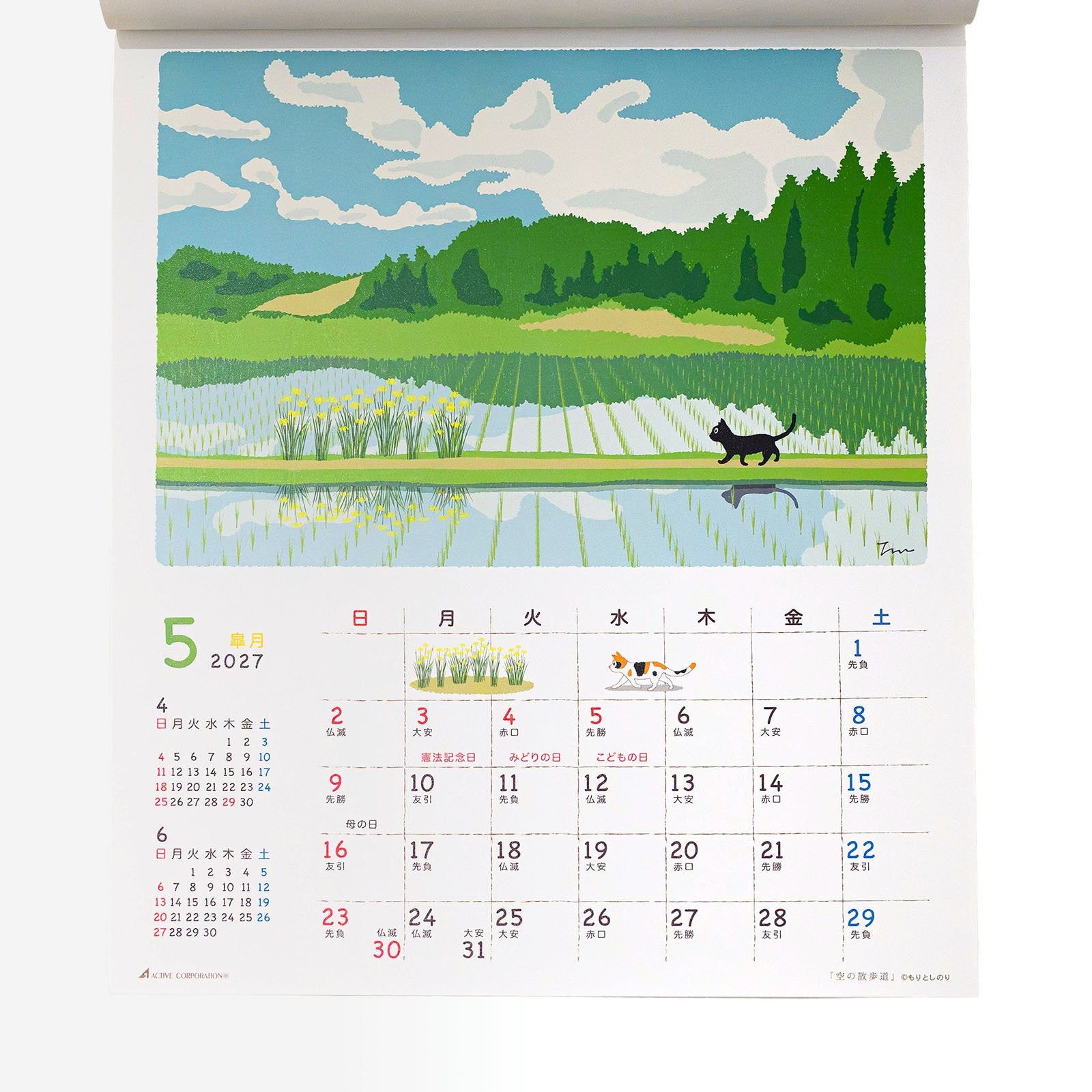 Tabineko Wandkalender 2027